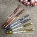New design valued premium golden crystal metal roller pen